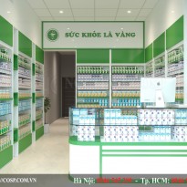 Thiết kế nhà thuốc diện tích nhỏ Sơn Phượng chuẩn GDP - Thanh Hóa